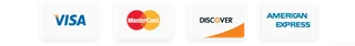 Accepted payment cards