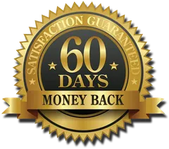 60 days money-back satisfaction seal